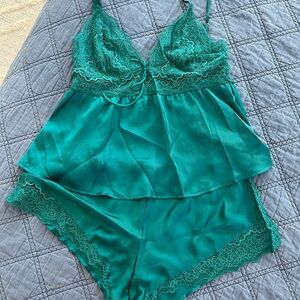 Victoria's Secret Teal Lace Set